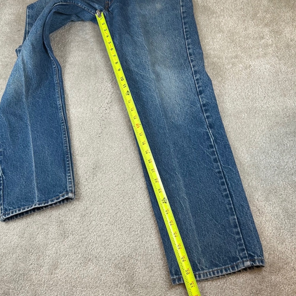 Vintage Levis 505 Jeans Mens 32x31 Blue Medium Wash Regular Fit Straight Leg USA - Picture 16 of 16
